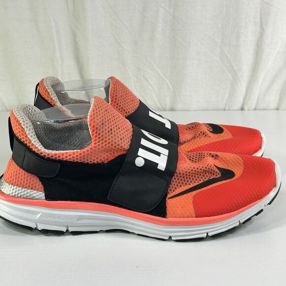 Nike Mens Lunarlon JUST DO IT Coral Orange 644395-600 Size 12 Slip On Sneakers main image 7